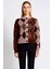 Kadın Baklava Desenli Bisiklet Yaka Crop Triko Hırka Kışlık Kombinlerin Vazgeçilmezi Olacak 4