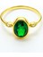 14 Ayar Altın Oval Kesim Zümrüt Yüzük 4