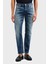 Pamuklu Slim Fit Normal Bel Düz Paça Jeans Erkek Kot Pantolon EM000121 AF13272 MB002 6