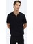 Siyah Polo Yaka Düz Örgü Triko 7