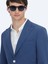 Indigo Desenli Modern Fit Ceket 10