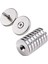 2 Adet 25X10/5X5,5 mm Neodyum Mıknatıs Havşa Delikli Magnet Vida Atılabilir N35 Nikel Paslanmaz 2