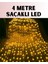 4 Metre Icicle Şelale LED Yılbaşı Perde Işık Sıcak Ambiyans 1