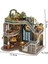Magic House - 3D Kendin Yap Ahşap Bulmaca Bebek Evi Minyatür Kitap Köşesi Booknook - Sihirli Ev (LV003B) 5