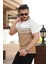 Erkek Çizgi Desenli Yakalı Kısa Kollu T-Shirt 2