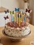 Renkli Kelebek Cake Topper ve Makaron Dalgalı Mum Seti 12’li 3