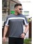 Erkek Şerit Detaylı Kısa Kollu T-Shirt 1