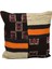 El Dokuma Patchwork Kırkyama Dekoratif Kilim Kırlent Yastık Kılıfı 0924 - Yeni - Çok Renkli 2