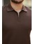 Erkek Fermuarlı Yakalı Kısa Kollu Tshirt 3