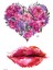 Heart, Kiss Geçici Dövme,geçici Tattoo ,vücut Dövme,kol Bilek Dövme,boyun Dövme,sırt Dövme 3