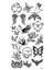 Butterfly -2 Geçici Dövme,geçici Tattoo ,vücut Dövme,kol Bilek Dövme,boyun Dövme,sırt Dövme 2