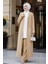 Cep Detaylı Bisküvi Tesettür Kimono Üçlü Takım 80101BS 5