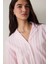 Açık Pembe Pamuklu Uzun Kollu Gömlek Pijama Takımı 13