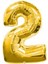 Folyo Balon Altın 80 cm 2 1