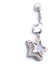 316L Çelik Yıldız Model Zirkon Taşlı Piercing PRC-224 3
