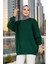 Zümrüt Yeşili Tesettür Kazak Tunik 17201ZY 5
