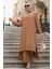Arkası Uzun Camel Tesettür Ikili Takım 10102C 5