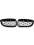 Ön Böbrek Izgarası Ön Kaput Elmas Izgara Için Bmw 3 Serisi E92 E93 E93 Cope 2006-2010 Parlak Siyah+Chrome (Yurt Dışından) 1