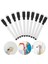 5-50pcs Black Marker Pens Manyetik beyaz tahta kuru silme kalemleri Silgi kapağıyla inşa edilmiş kapak Ofis okul kırtasiye yazma araçları yazma: 5pcs (Yurt Dışından) 5