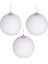 Herdekora Yılbaşı Süsü Yılbaşı Topu 3'lü Set Beyaz 8 Cm. 1
