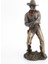 Bronz Renk Ateş Eden Kovboy Figür 31cm 1