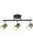 Lucea Rosta 3 Lu Siyah-Antık Lak Plafonyer 3XGU10 1
