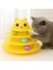 Kanji Tower Of Tracks 3 Katlı Eğlenceli Sarı Kedi Oyuncağı Seti | Toplu Kedi Yakalama Kulesi 1