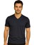 25-7008 Erkek Normal Beden V Yaka Sol Ön Göğüs Nakışlı T-Shirt 4