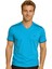 25-7008 Erkek Normal Beden V Yaka Sol Ön Göğüs Nakışlı T-Shirt 2