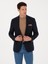 Erkek Lacivert Slim Fit Yün Karışımlı Spor Ceket 50270156-VR033 8