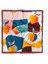 Geometrik Desenli %100 Ipek Bandana 55X55 2