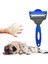 Profesyonel Ergonomik Saplı Çift Taraflı Evcil Hayvan Pet Kedi Köpek Fırçası Tarak ve Tırmık 1