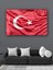 Türk Bayrağı Kanvas Tablo Ay Yıldız Tablo Türkiye Dalgalı Model 1