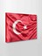 Türk Bayrağı Kanvas Tablo Ay Yıldız Tablo Türkiye Dalgalı Model 3