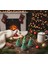 Yılbaşı Temalı 4 Lü Çam Ağacı Dekoratif Tealight Mum 3