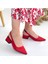 Morji Kırmızı Cilt Topuklu Ayakkabı 4