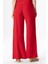 Izel Yırtmaçlı Yazlık Müslin Pantolon Kırmızı Krmz 2