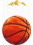 Basket Topu Desenli Yuvarlak Dijital Baskı Kaymaz Tabanlı Çocuk ve Genç Odası Halısı H0385 3