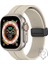 Uruchı Apple Watch Manyetik Silikon Kordon, 42MM, 44MM, 45MM Uyumlu, Apple Watch Series 9 8 7 6 5 4 3 2 1 Se Için Unisex Spor Kayış, Yumuşak, Dayanıklı, Şık ve Su Geçirmez, Rahat ve Esnek Tasarım, Bej 1