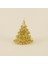 New Year Yılbaşı Çam Ağacı Şekilli Mum Gold 8,5 x 8,5 x 9,5 cm 2