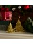 New Year Yılbaşı Çam Ağacı Şekilli Mum Gold 8,5 x 8,5 x 9,5 cm 3