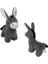 Sevimli Eşek Uyku ve Oyun Arkadaşı Eşşek Peluş Oyuncak Peluş Eşek 35 cm Kalpli Eşek 1