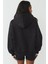 Kadın Simli Kapüşonlu Sweatshirt Siyah 3