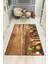 Baharat Desenli Dijital Baskı Kaymaz Taban Mutfak Halısı H0051 2