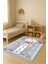 Parlak Kadife Kumaş Dijital Baskı Dot Kaymaz Tabanlı Çocuk ve Genç Odası Halısı H0751 1