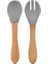 Bfs Mama Kaşığı ve Çatal Seti Powder Grey 1
