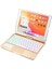 Ipad 8. ve 9. Nesil 2020/2021 ile Uyumlu 10.2 Klavyeli Kılıf 360 Dönebilen Rgb Tuşlu Touchpad, Pembe 4