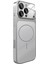 iPhone 14 Pro Max Uyumlu 17 Pro Max Görünümlü Çevirici Kamera Korumalı Magsafe Destekli Kılıf Silver 1