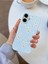 iPhone 16 Uyumlu Papatya Desenli Mavi Lansman Liquid Silikon Kılıf 3