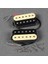 Alnico 2 Humbucker Pickup Hba2 Elektro Gitar Humbucker Boyun ve Köprü Pikap Seti, Krem+Siyah 5